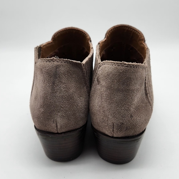 Lucky Brand Ankle Boots Booties Women’s 10M Folley Brown Taupe Suede Shoes - Picture 3 of 10